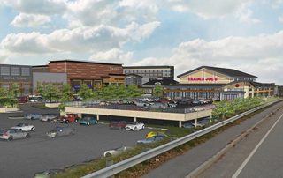 Rendering of Market and Main Trader Joe's Street View